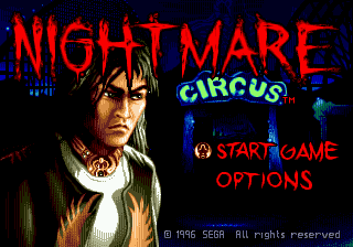 Заставка игры Nightmare Circus